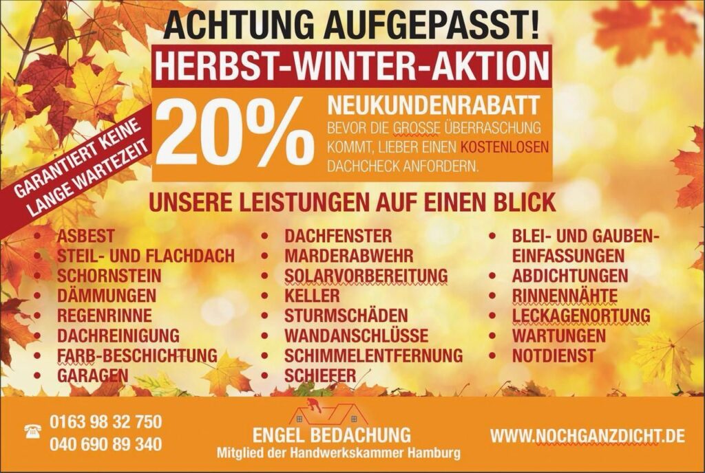 Herbst Winter Aktion